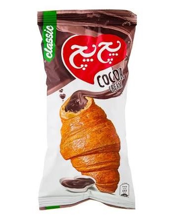 پچ پچ کروسان کاکائویی با کرم فندق 50 گرمی